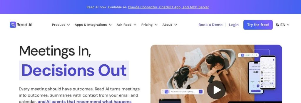 Read AI homepage