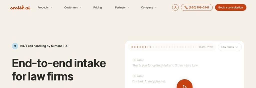 Smith.ai homepage