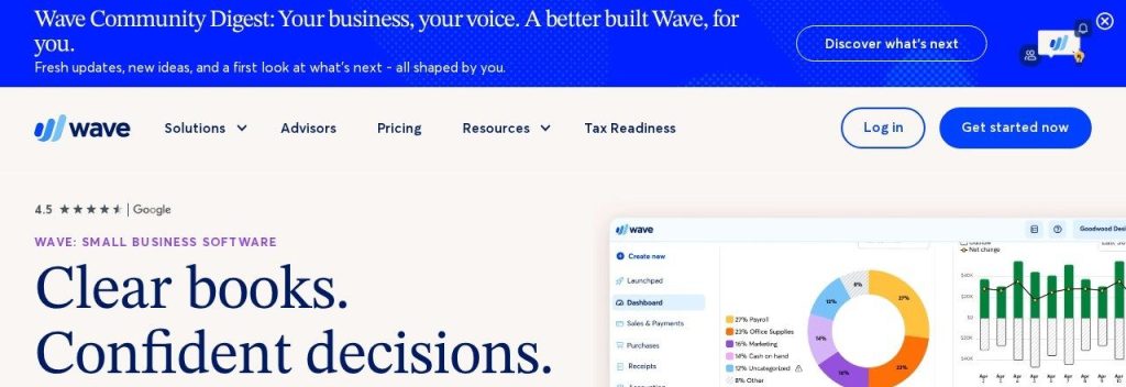 Wave homepage